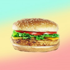 Beijo Frio - BEIJO FRANGO SALADA <br/> Pão, peito de frango, queijo e salada.