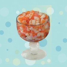 Beijo Frio - NIDE <br/> 2 Bolas de sorvete light, salada de frutas com adoçante.